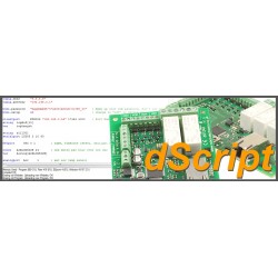 dScript - 2 x 16A ethernet relay + 4DIO + 2AI