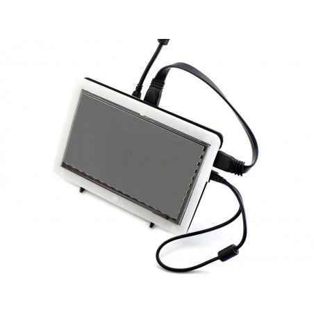 Ecrã tátil capacitivo 7'' HDMI LCD 1024x600 IPS + Moldura