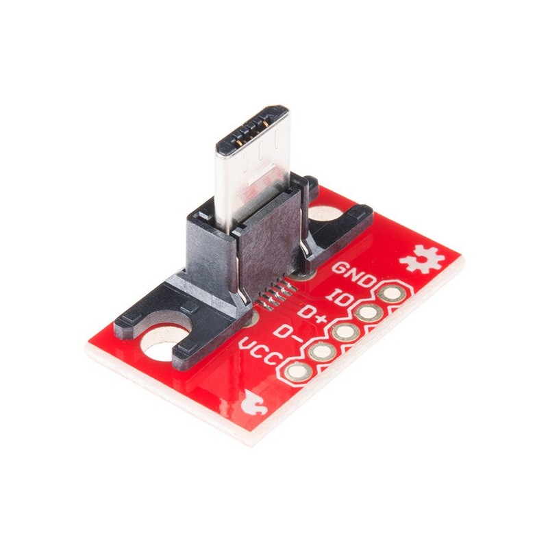 Adaptador USB MicroB Plug para PCB