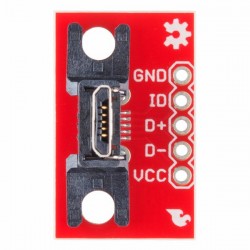 Adaptador USB MicroB Plug para PCB