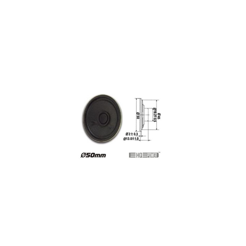 ALTIFALANTE MINIATURA 0.5W 8 OHM 50MM HQ POWER