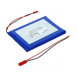 Rechargeable battery: Li-Po 3.7V 8000mAh Leads: cables