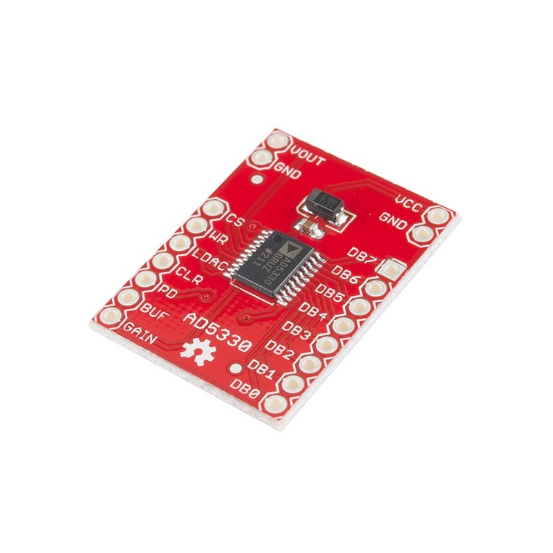 SparkFun Parallel DAC Breakout - AD5330 (8-Bit) SparkFun Parallel DAC Breakout - AD5330 (8-Bit)