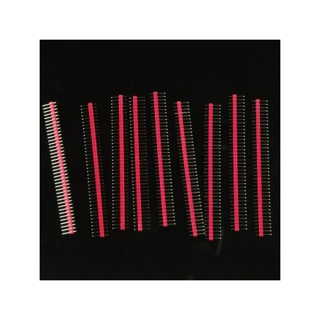 40 Pin Headers - Straight (Red) - FIT0084-R