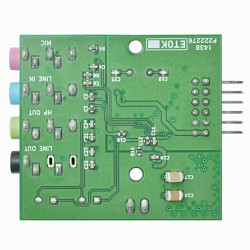 Módulo de expansão AC'97 Stereo Audio Codec - LM4550 para FPGA