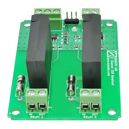 2 Channel Solid State Relay DC Controller Board