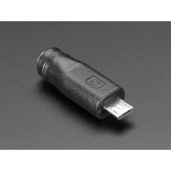 MicroUSB to 5.5/2.1mm DC Barrel Jack Adapter