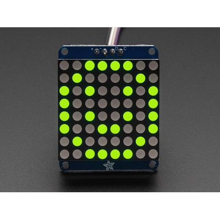 Adafruit Small 1.2" 8x8 LED Matrix w/I2C Backpack - Yellow-Green Adafruit Small 1.2" 8x8 LED Matrix w/I2C Backpack - Yellow-Green