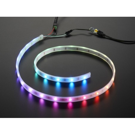 NeoPixel - Fita de LEDs RGB - 30 LEDs (1m) fundo branco (starter pack)	