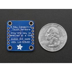 Standalone 5-Pad Capacitive Touch Sensor Breakout - AT42QT1070	