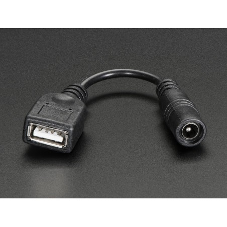 USB A Jack to 5.5/2.1mm jack adapter