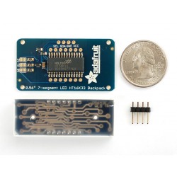 Adafruit 0.56" 4-Digit 7-Segment Display w/I2C Backpack - White	