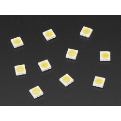 LED branco quente (~3000K) smd 5050 APA102 c/ driver integrado - Pack de 10	