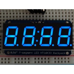 Adafruit 0.56" 4-Digit 7-Segment Display w/I2C Backpack - Blue	