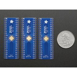 PCB adaptador para chips 44-QFN ou 44-TQFP - Pack de 3	