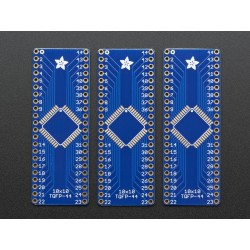 SMT Breakout PCB for 44-QFN or 44-TQFP - 3 Pack!	
