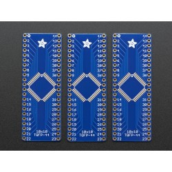 SMT Breakout PCB for 44-QFN or 44-TQFP - 3 Pack!	