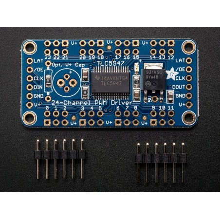 Driver para LEDs c/ 24 canais PWM 12bits - Interface SPI - Adafruit TLC5947	