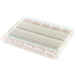 400 TIE POINT INTERLOCKING SOLDERLESS BREADBOARD - Crystal