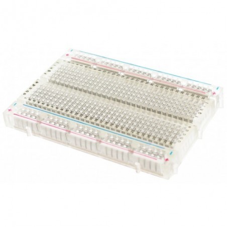 400 TIE POINT INTERLOCKING SOLDERLESS BREADBOARD - Crystal