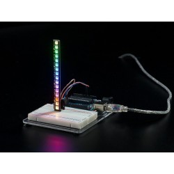 NeoPixel - Barra c/ 8 LEDs RGB WS2812 5050 c/ Driver integrado	