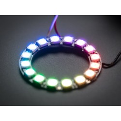 NeoPixel - Anel c/ 16 LEDs RGB WS2812 5050 c/ driver integrado	