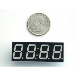 Red 7-segment clock display - 0.56" digit height	