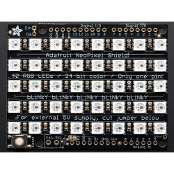 Adafruit NeoPixel Shield for Arduino - 40 RGB LED Pixel Matrix	