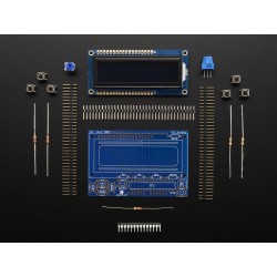 RGB LCD Shield Kit w/ 16x2 Character Display - Only 2 pins used! - NEGATIVE DISPLAY