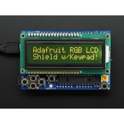 RGB LCD Shield Kit w/ 16x2 Character Display - Only 2 pins used! - NEGATIVE DISPLAY