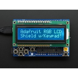 RGB LCD Shield Kit w/ 16x2 Character Display - Only 2 pins used! - NEGATIVE DISPLAY