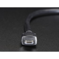 Panel Mount USB Cable - B Female to Micro-B Male	
