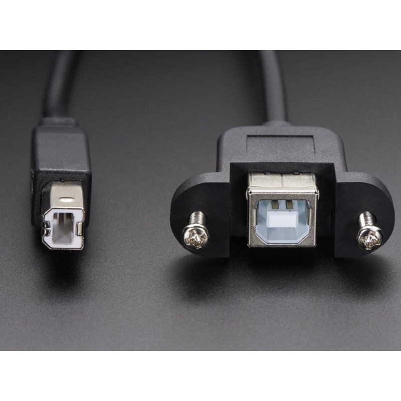 Panel Mount USB Cable - B Male to B Female	