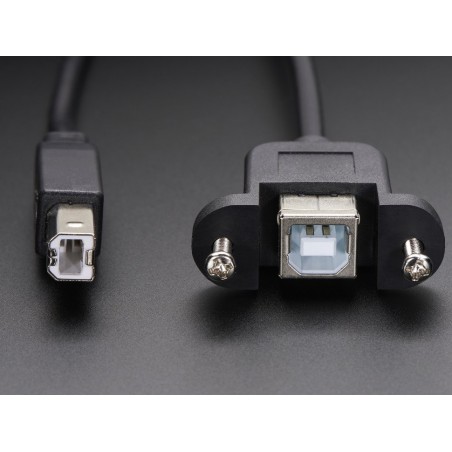 Panel Mount USB Cable - B Male to B Female	