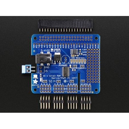 Adafruit 16-Channel PWM / Servo HAT for Raspberry Pi - Mini Kit