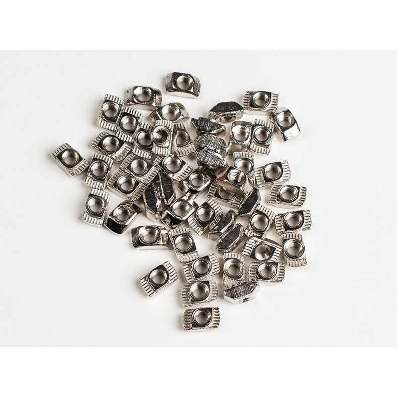 Porca M4 T-Nut para perfis 20x20 - pack de 50