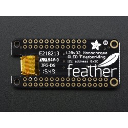 FeatherWing OLED - 128x32 OLED Add-on For All Feather Boards	