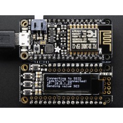 FeatherWing OLED - 128x32 OLED Add-on For All Feather Boards	