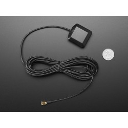 Antena GPS ativa p/ exterior - 3-5V 28dB - conector SMA - cabo 5m	