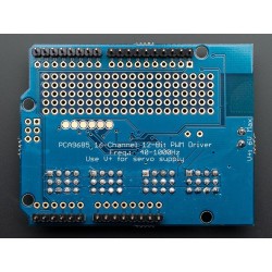 Shield 16 canais PWM 12bits para servos por i2c	