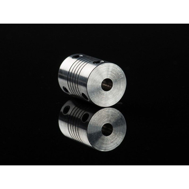 Aluminum Flex Shaft Coupler - 5mm to 5mm	