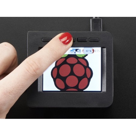 Armação para display 2.4'' p/ PiTFT HAT - Raspberry Pi A+ c/5 botões	