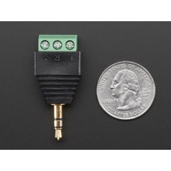 3.5mm (1/8") Stereo Audio Plug Terminal Block
