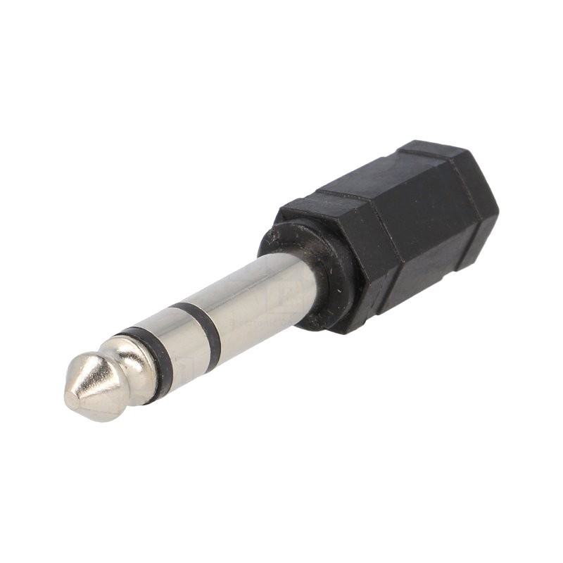 Stereo Audio Jack Adapter: 6.5mm to 3.5mm	