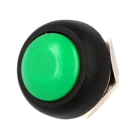 Switch push-button 1position 1A/250VAC green Body black