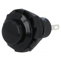 Switch push-button 1-position SPST-NO 1.5A/250VAC black 50m 937