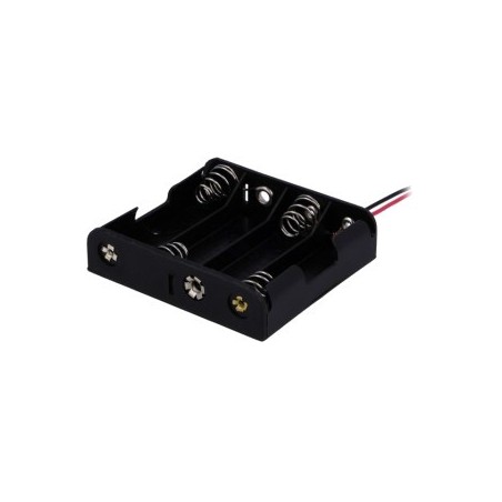 Battery holder for 4x AA batteries w / cable 150mm