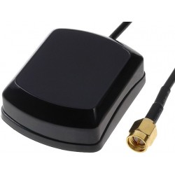 Antena GPS com conector SMA-A e cabo 5m - Base magnética