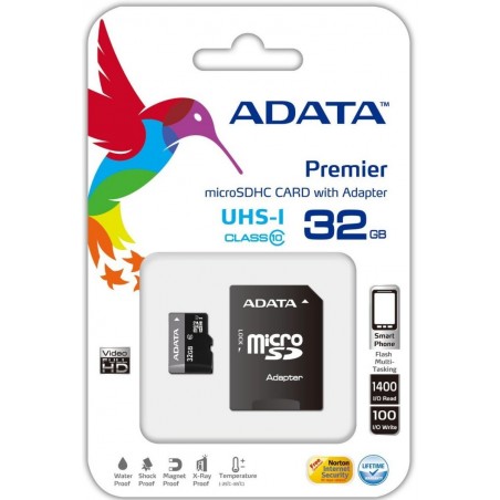 microSD Card with Adapter - 32GB (Class 10)