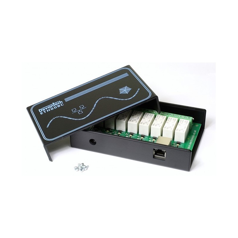 ETH008C - caixa para módulo de relés ETH008